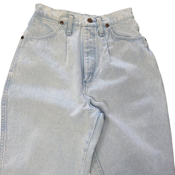 VTG Wrangler Riata Womens Size 7/8 x 34 Taper Cowboy Western Bareback Denim - Picture 6 of 13